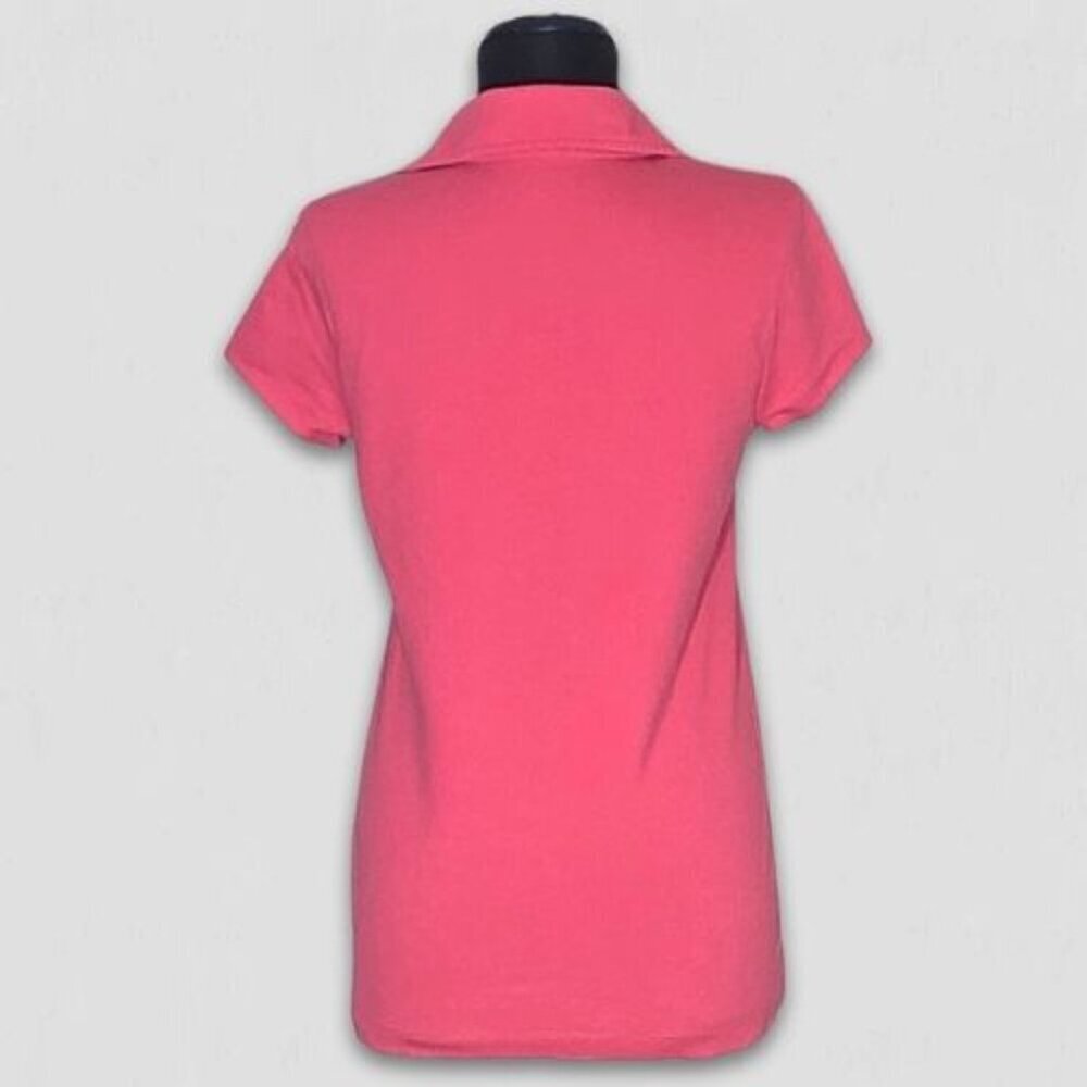 Polo Shirt tennis cotton preppy old money academy activewear athleisure sporty M - Picture 2 of 16